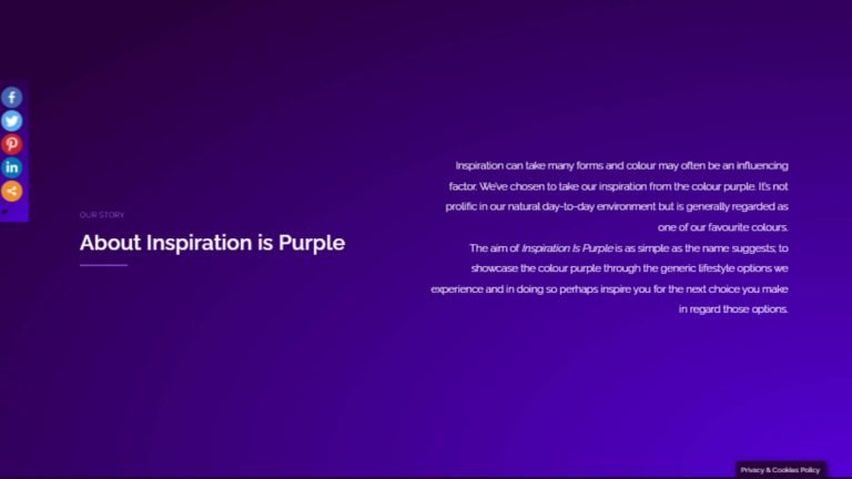 Inspiration is Purple About