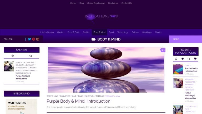 Inspiration is Purple Body-Mind
