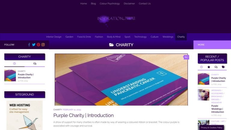 Inspiration is Purple Charity