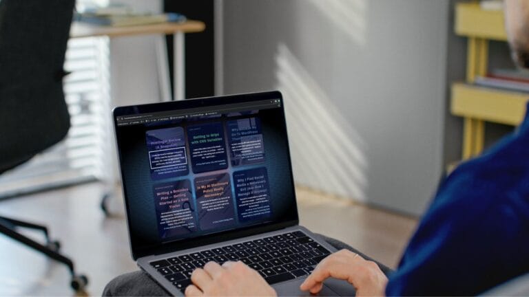 Astra Theme - Highlighting the Excerpt Length of Blog Post Cards on a laptop screen